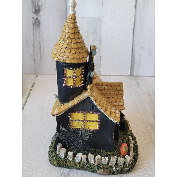 Spookyside Estates fiber optic Dracula Halloween light up house - Picture 12 of 14